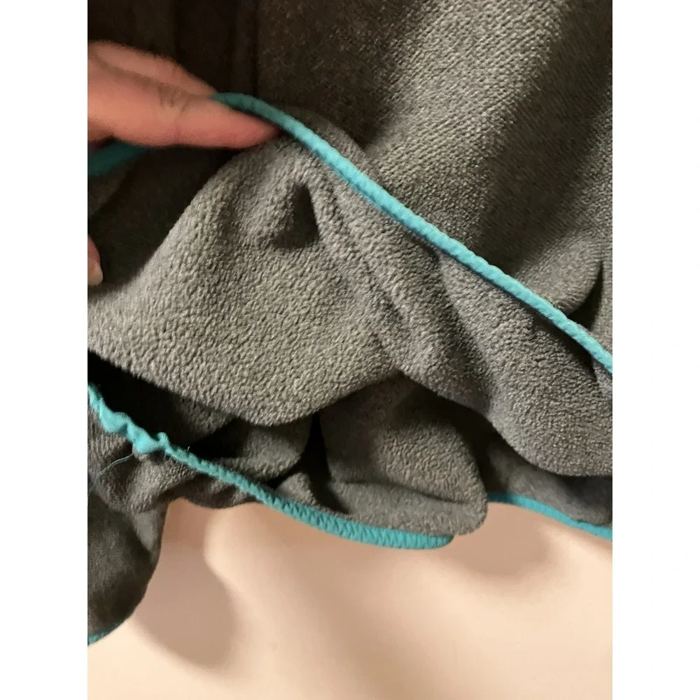 Patagonia Synchilla Snap T Fleece Pullover Sweater Gray Aqua Sz XL